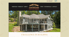 Desktop Screenshot of adelaineconstruction.com